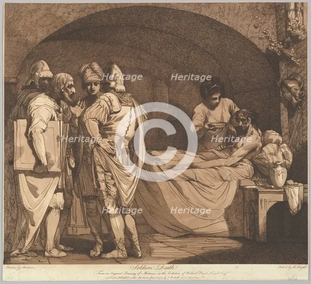 Soldier's Death (from The Life and Death of a Soldier), May 1, 1781. Creator: Robert Blyth.
