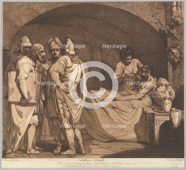 Soldier's Death (from The Life and Death of a Soldier), May 1, 1781. Creator: Robert Blyth.