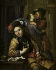 Soldier Scene, 1680-1738. Creator: Carel de Moor