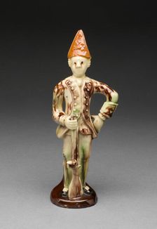 Soldier, Staffordshire, 1750/70. Creator: Staffordshire Potteries