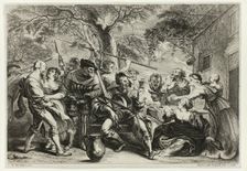 Soldiers and Peasants, 1640/50. Creator: Frans van den Wyngaerde