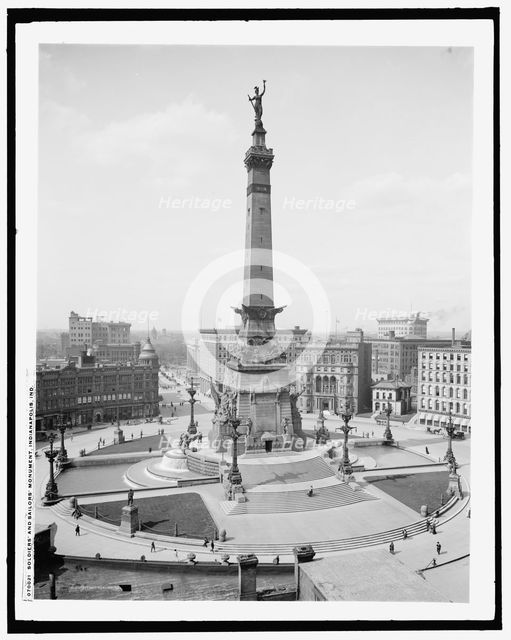 Soldiers' and Sailors' Monument, Indianapolis, Ind., c1907. Creator: Unknown.