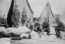 Soldiers at Camp Cotton, Texas border, between c1910 and c1915. Creator: Bain News Service