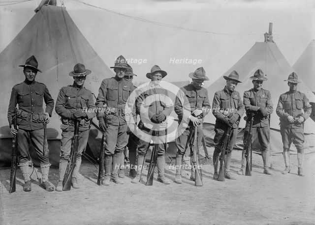 Soldiers at Texas City, between c1910 and c1915. Creator: Bain News Service.