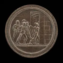 Soldiers Attacking a Gate. Creator: Master of Coriolanus