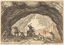 Soldiers Attacking Robbers, c. 1622. Creator: Jacques Callot