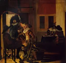Soldiers Beside a Fireplace, 1633. Creator: Willem Cornelisz Duyster
