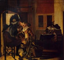 Soldiers Beside a Fireplace, 1633. Creator: Willem Cornelisz Duyster