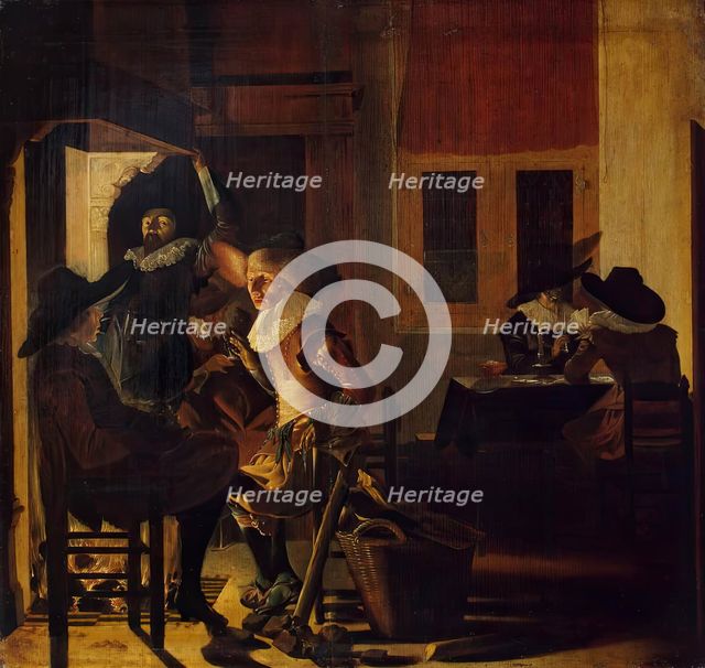 Soldiers Beside a Fireplace, 1633. Creator: Willem Cornelisz Duyster.
