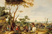 Soldiers Bivouacking. Creator: Pieter Snayers