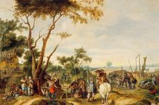 Soldiers Bivouacking. Creator: Pieter Snayers