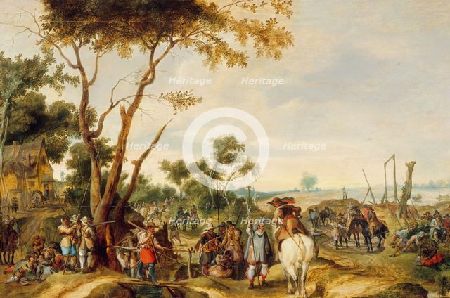 Soldiers Bivouacking. Creator: Pieter Snayers.