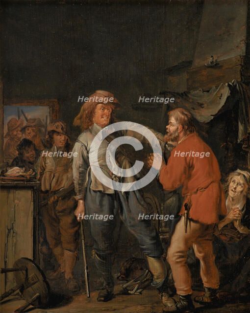 Soldiers Breaking into a Peasant's Cottage, 1645. Creator: Pieter Codde.