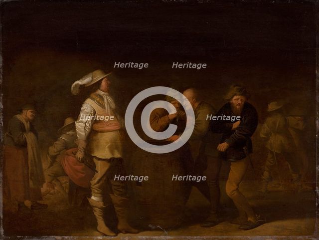 Soldiers divide their Booty, 1630. Creator: Pieter Jansz. Quast.