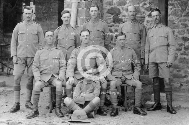 Soldiers from the 5th East Surrey regiment, Chakrata, India, 1917. Artist: Unknown