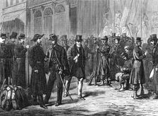 Soldiers keeping the streets at Bordeaux, 1871. Creator: Unknown