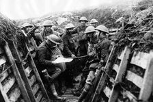 Soldiers in a Trench, c1914-18. Creator: British Photographer (20th Century)