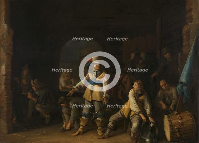 Soldiers in a Guardroom, 1647. Creator: Anthonie Palamedesz.