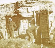 Soldiers in front line trenches, c1914-c1918