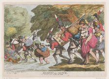 Soldiers on a March, April 1, 1808., April 1, 1808. Creator: Thomas Rowlandson