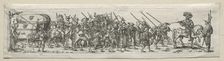 Soldiers on the March. Creator: Theodor de Bry (Flemish, 1528-1598)
