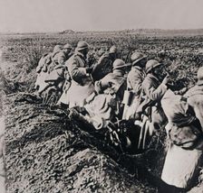 Soldiers on the front line, c1914-c1918