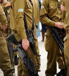 Soldiers of Israel's military visiting the Western Wall, Jerusalem, Israel, 2013. Creator: LTL