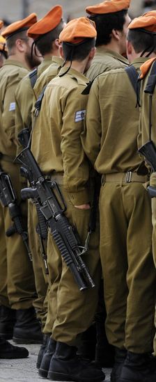 Soldiers of Israel's military visiting the Western Wall, Jerusalem, Israel, 2013. Creator: LTL