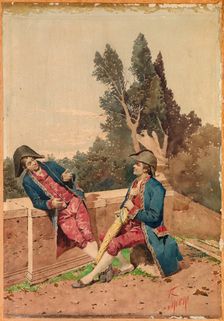 Soldiers of the Empire, ca. 1880. Creator: Filippo Indoni