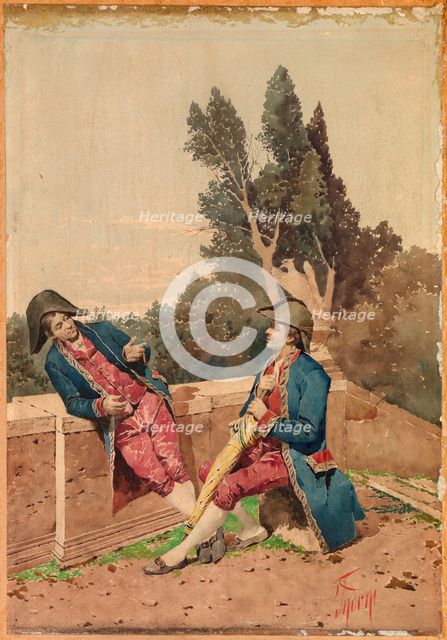 Soldiers of the Empire, ca. 1880. Creator: Filippo Indoni.