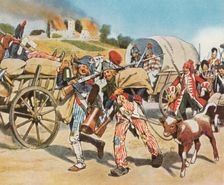 Soldiers of the French Revolution in the Pfalz, 1793, (1936). Creator: Unknown