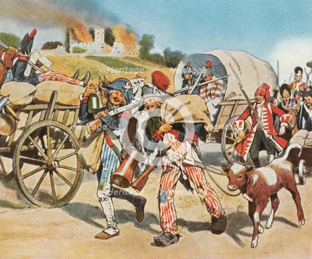 Soldiers of the French Revolution in the Pfalz, 1793, (1936). Creator: Unknown.