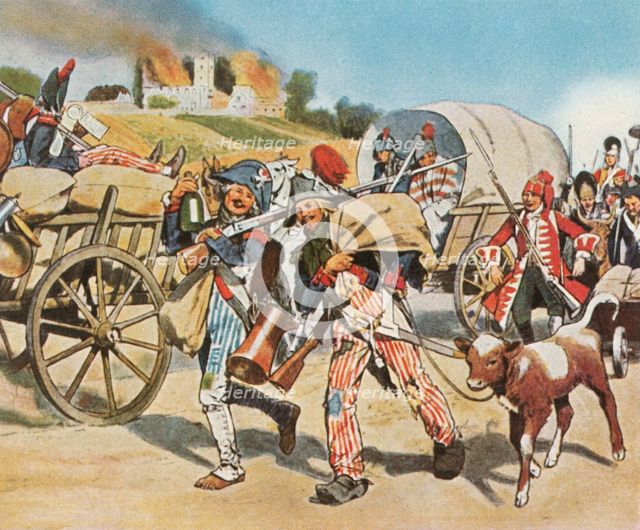 Soldiers of the French Revolution in the Pfalz, 1793, (1936). Creator: Unknown.