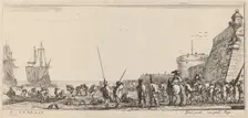Soldiers Overseeing Embarkation, 1644. Creator: Stefano della Bella