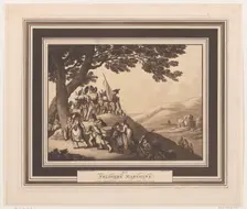 Soldiers Marching, April 1, 1798. Creator: Heinrich Schutz