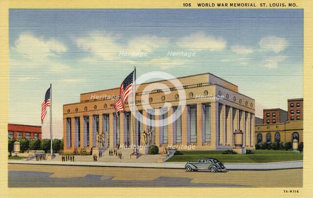 Soldiers' Memorial, St Louis, Missouri, USA, 1937. Artist: Unknown