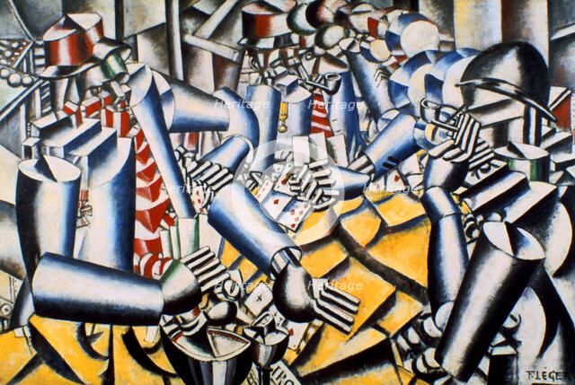 'Soldiers Playing at Cards', 1917.  Creator: Fernand Leger.