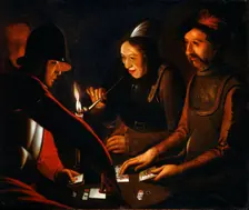 Soldiers Playing Cards 17th century. Artist: Georges de la Tour