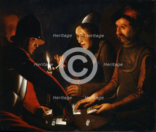 'Soldiers Playing Cards', 17th century. Artist: Georges de la Tour