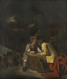 Soldiers playing Dice, 1656. Creator: Michiel Sweerts