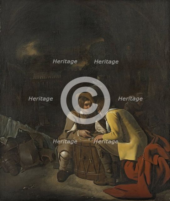 Soldiers playing Dice, 1656. Creator: Michiel Sweerts.