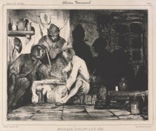 Soldiers Playing Dice, 1900s. Creator: Célestin François Nanteuil (French, 1813-1873); Aubert & Junca