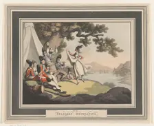Soldiers Recreating, April 1, 1798. Creator: Heinrich Schutz
