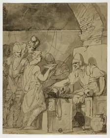 Soldiers Refeshing Themselves, n.d. Creator: Unknown