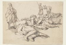 Soldiers Resting, c1640. Creator: Abraham Bloemaert