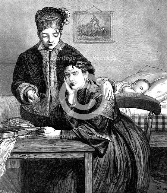 Soldiers' Wives, 1873. Creator: William Hollidge.