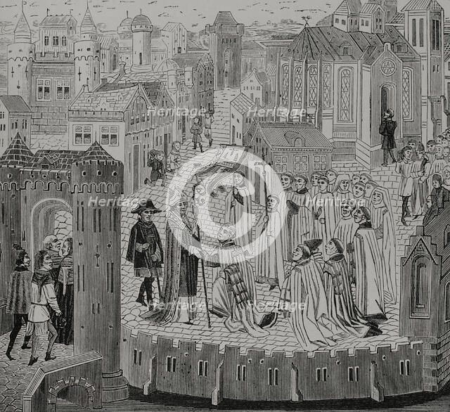 Solemn reception of a bishop, 1446-48, (1877).  Creator: Unknown.