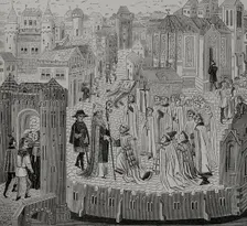 Solemn reception of a bishop, 1446-48, (1877). Creator: Unknown