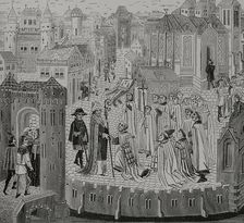 Solemn reception of a bishop, 1446-48, (1877). Creator: Unknown