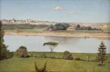 Solec on the Vistula, c1840. Creator: Edward Brzozowski
